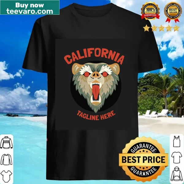 Illustration of a cougar representing California on a shirt