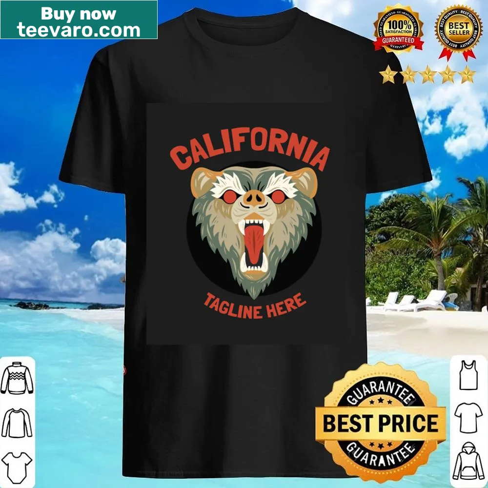 Illustration of a cougar representing California on a shirt