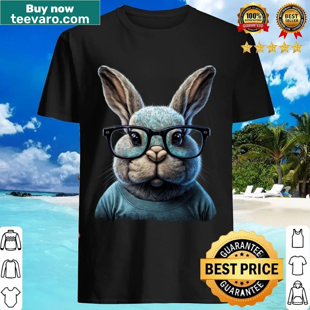 Easter-themed shirt with playful holiday illustrations
