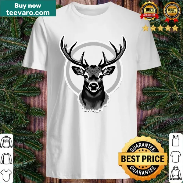 Shirt featuring an artistic representation of a gazelle.