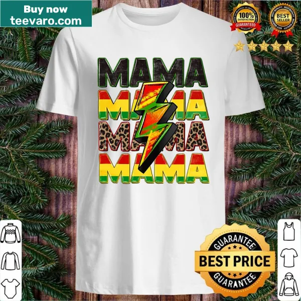 Shirt featuring 'Melanin Mommy' text celebrating Black heritage