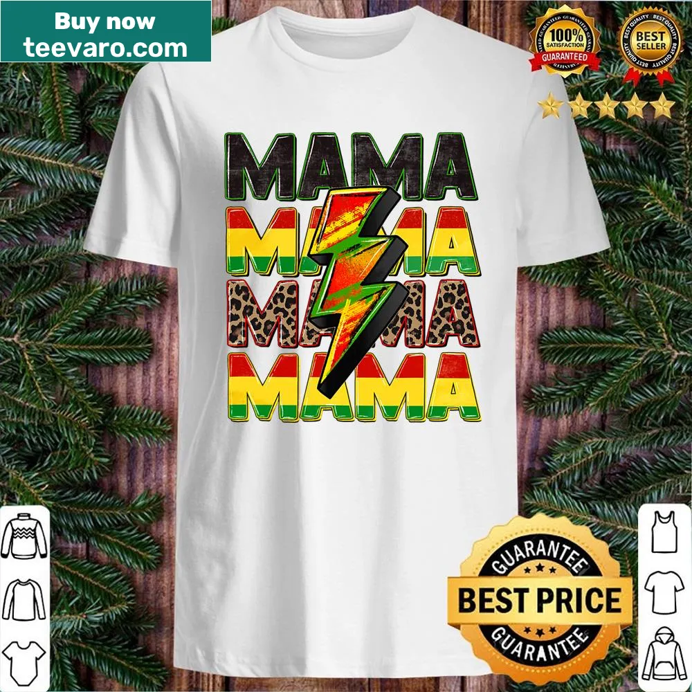 Shirt featuring 'Melanin Mommy' text celebrating Black heritage