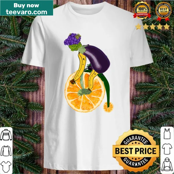 Whimsical shirt featuring 'My Vegetable Bike' text
