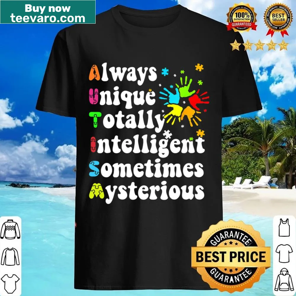 Inspirational shirt promoting uniqueness and autism awareness for kids