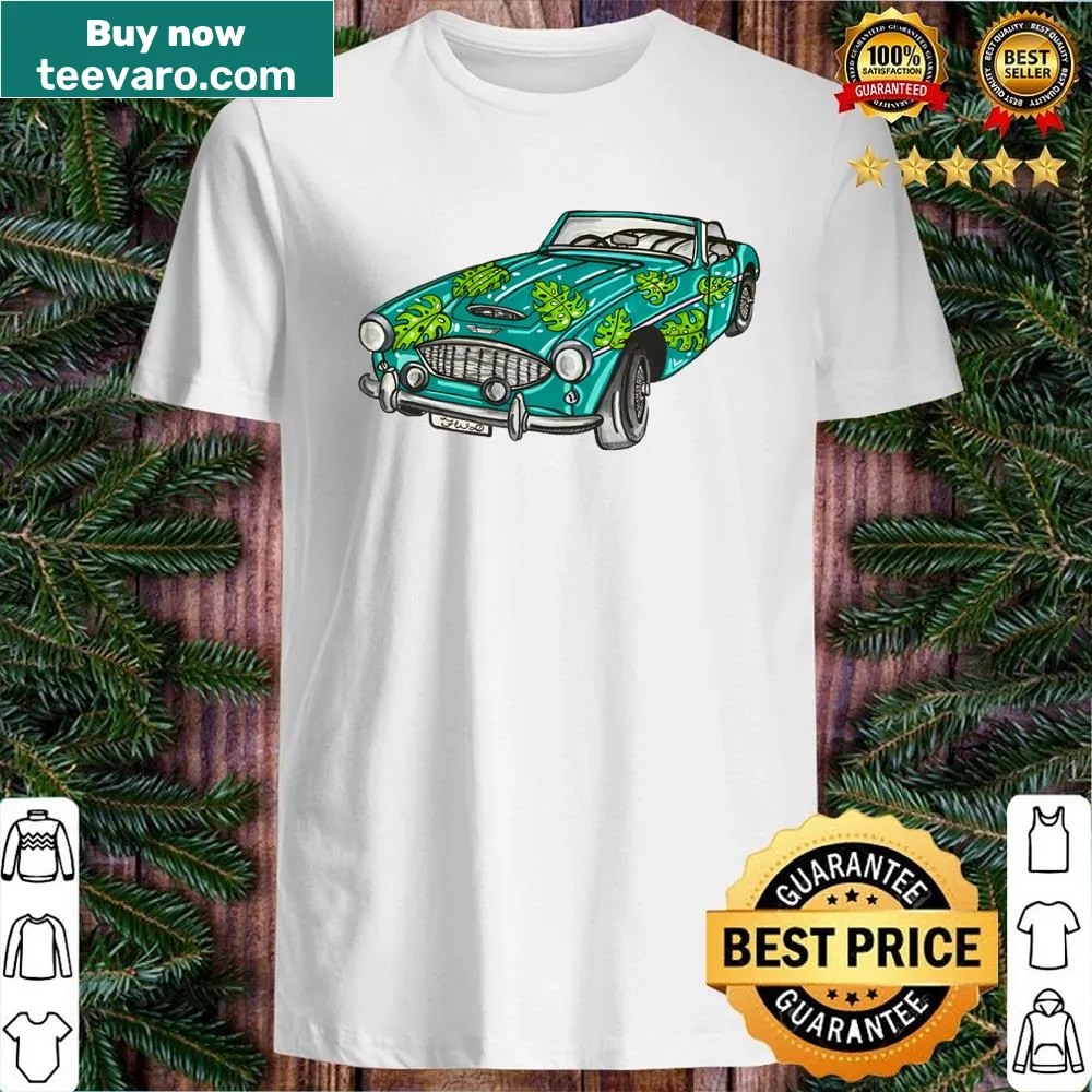 Illustration of a classic Austin Healey on a shirt