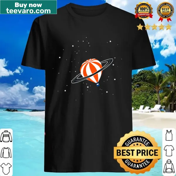 Illustrated shirt celebrating hot air ballooning and adventure