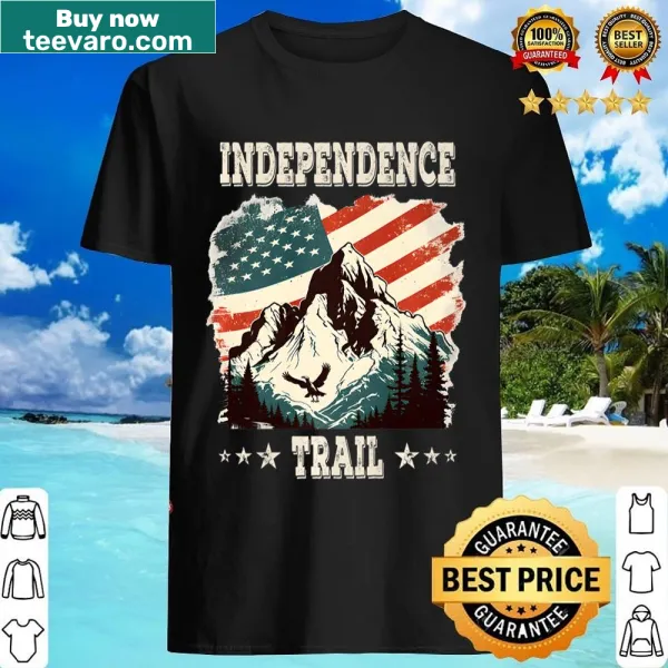 Fourth of July T-shirt featuring mountains and a patriotic design