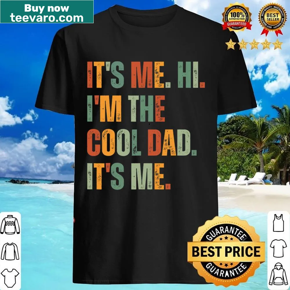 Playful shirt celebrating 'cool dad' identity for Fathers Day.