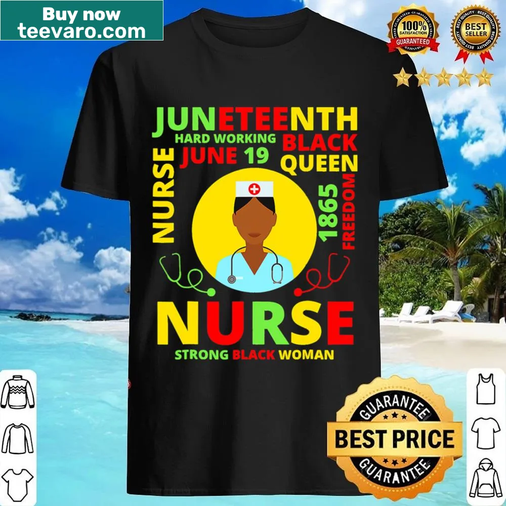 Juneteenth-themed shirt for Black nurses