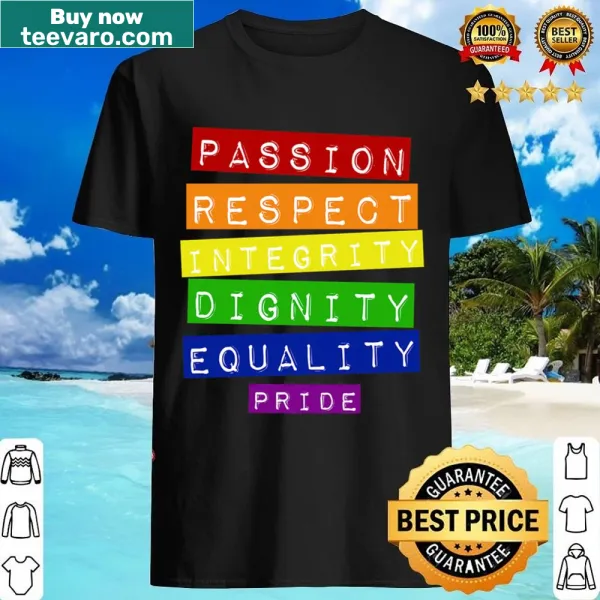 Essential shirt showcasing the word 'Pride' in bold text.