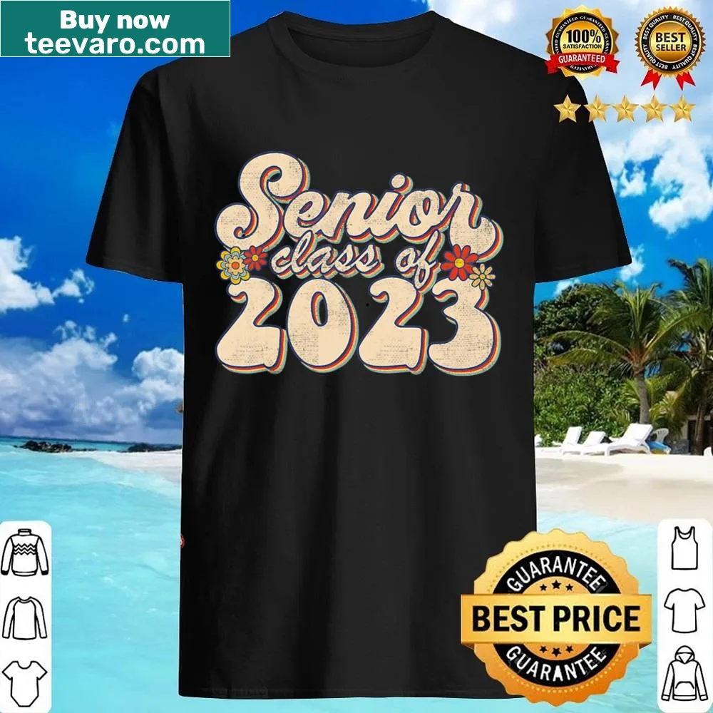 Retro graduation shirt with 'Senior 2023' design
