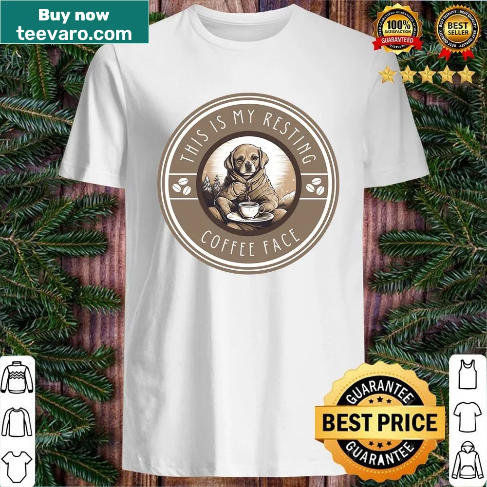 Illustrative resting coffee face shirt