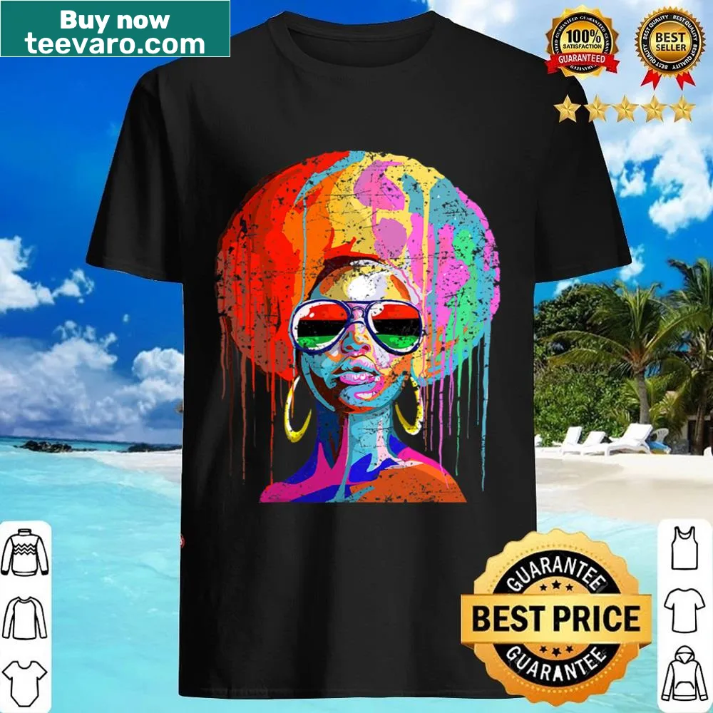 Empowerment-themed shirt featuring a Black queen graphic