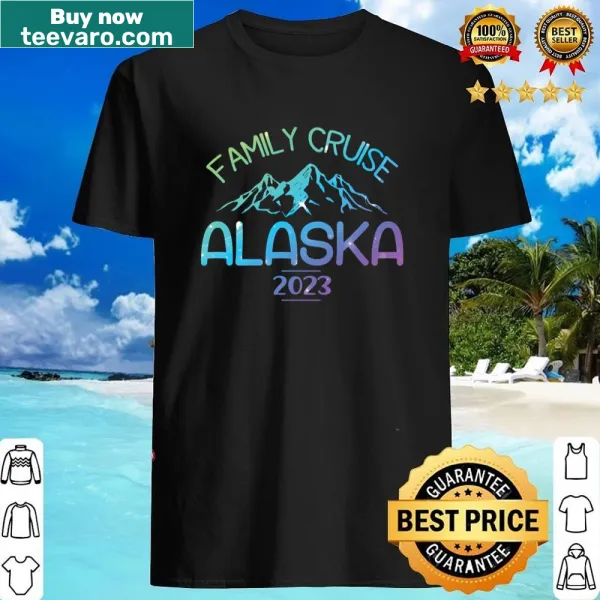 Fun family and friends cruise shirt with playful Alaska-themed graphics