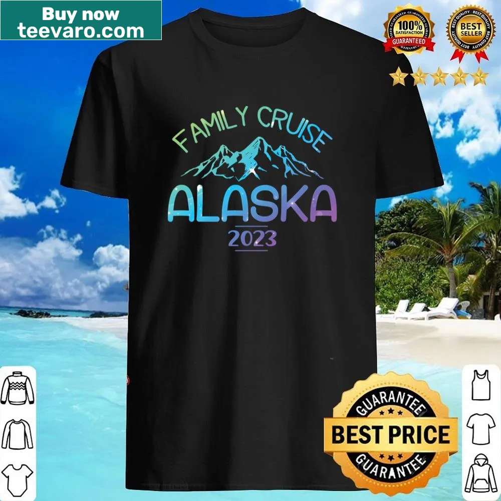 Fun family and friends cruise shirt with playful Alaska-themed graphics