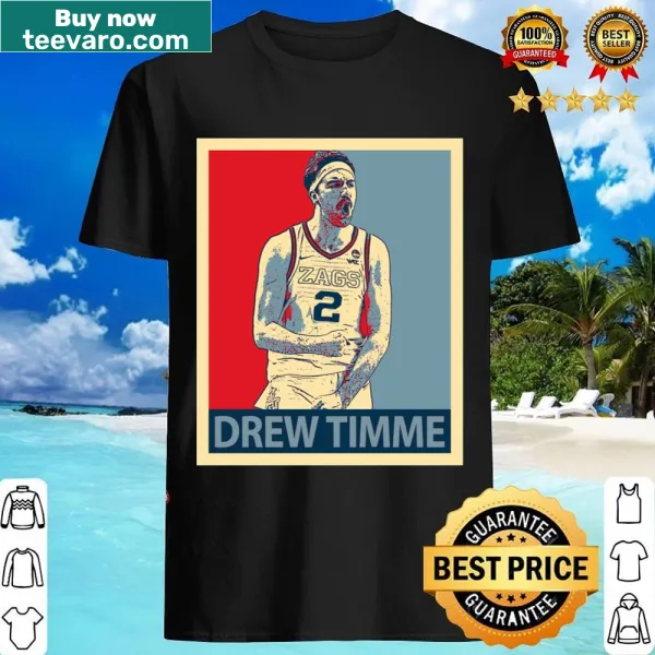 Shirt featuring the name Drew Timme in bold typography.