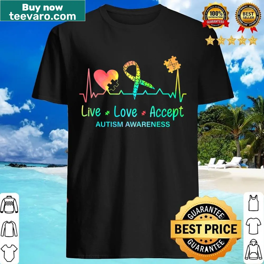 Live Love Accept Autism Month text design promoting awareness