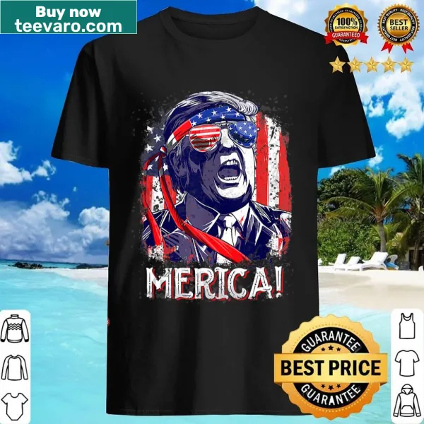 Patriotic shirt with American flag design for July 4th