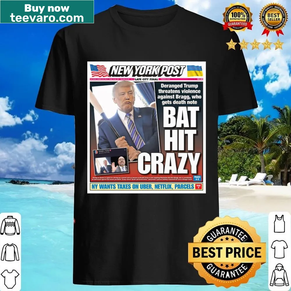 Satirical shirt featuring bold text about current events