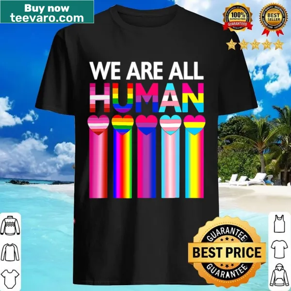 Inspirational LGBTQ shirt with rainbow flag and text