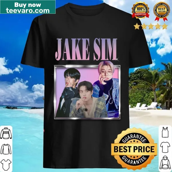 90s vintage shirt design featuring Enhypen's Jake.