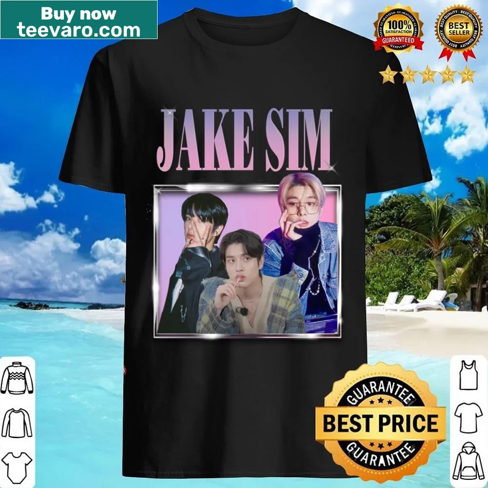 90s vintage shirt design featuring Enhypen's Jake.