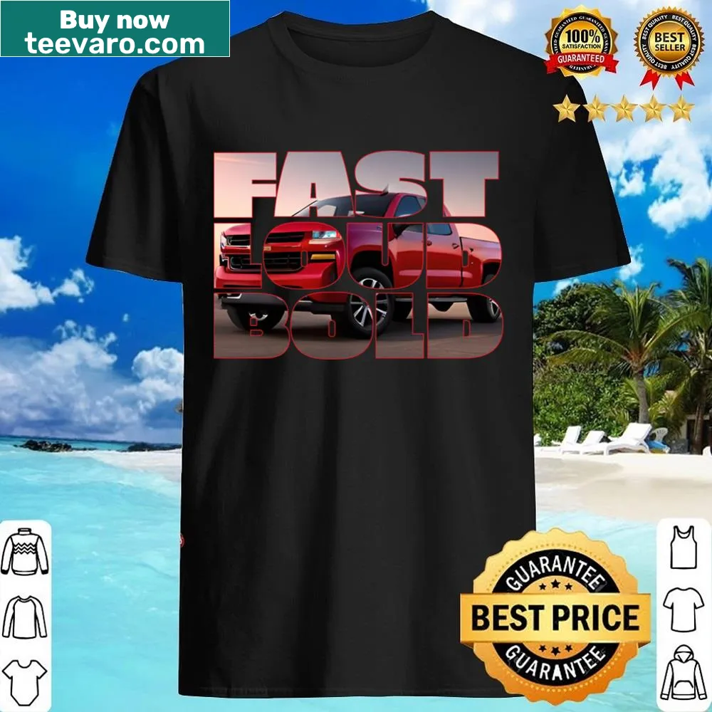 American muscle car shirt featuring a bold graphic design