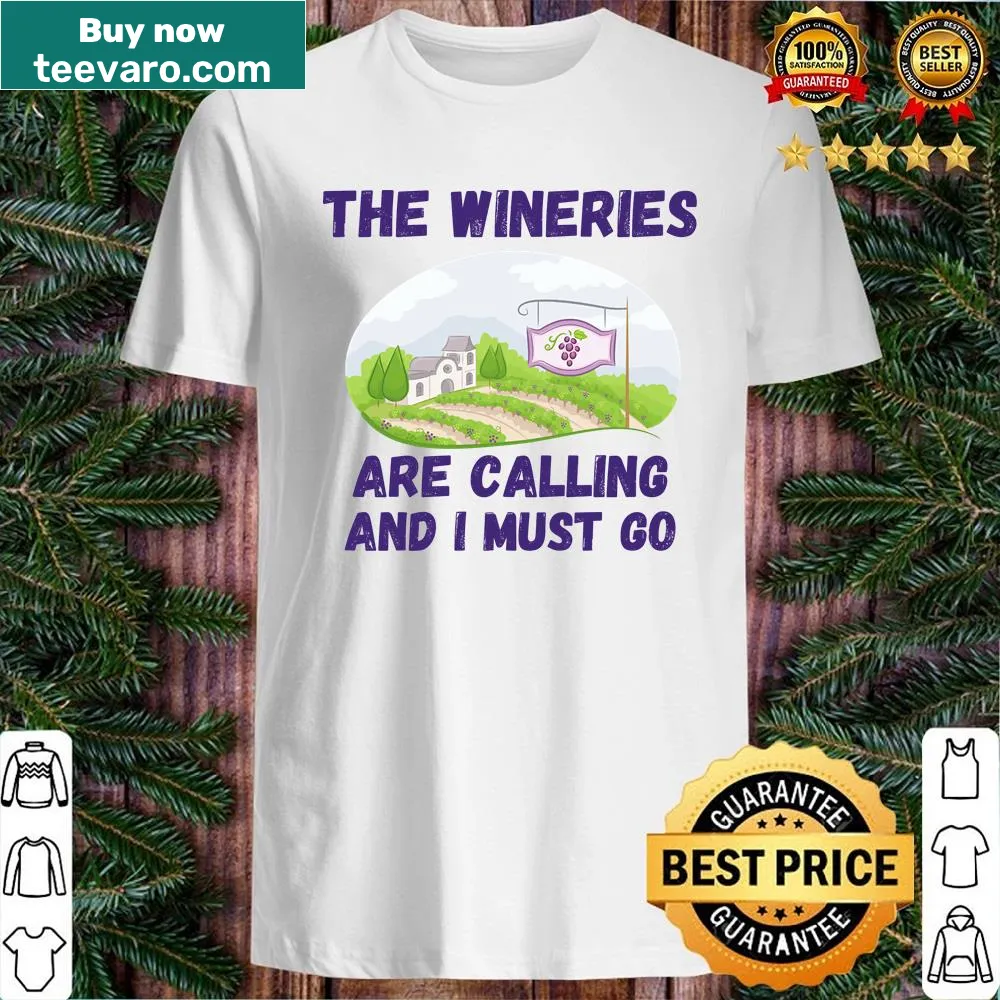 Casual shirt featuring a winery-themed phrase in inviting typography