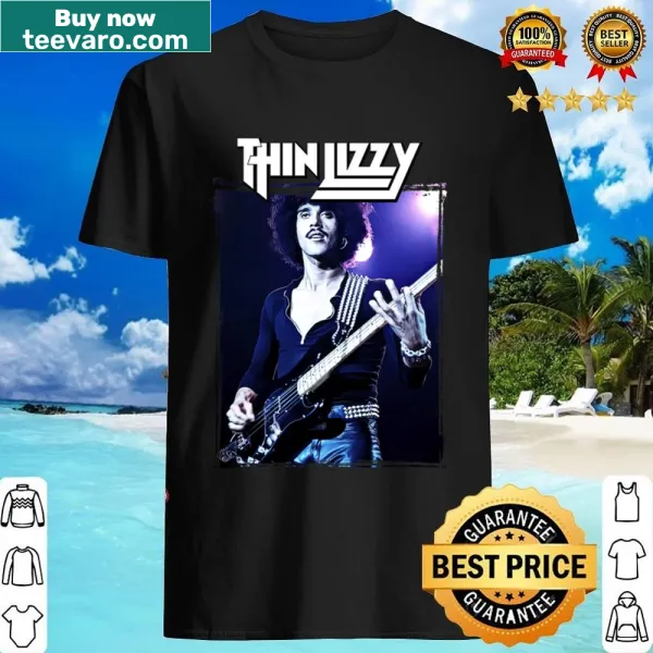 Shirt featuring an artistic design inspired by Thin Lizzy