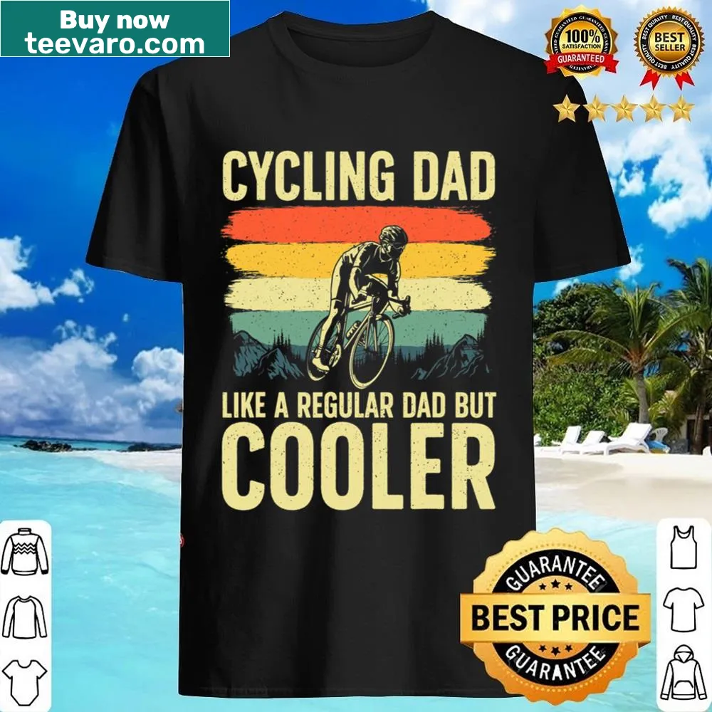 Playful cycling-themed shirt for dads