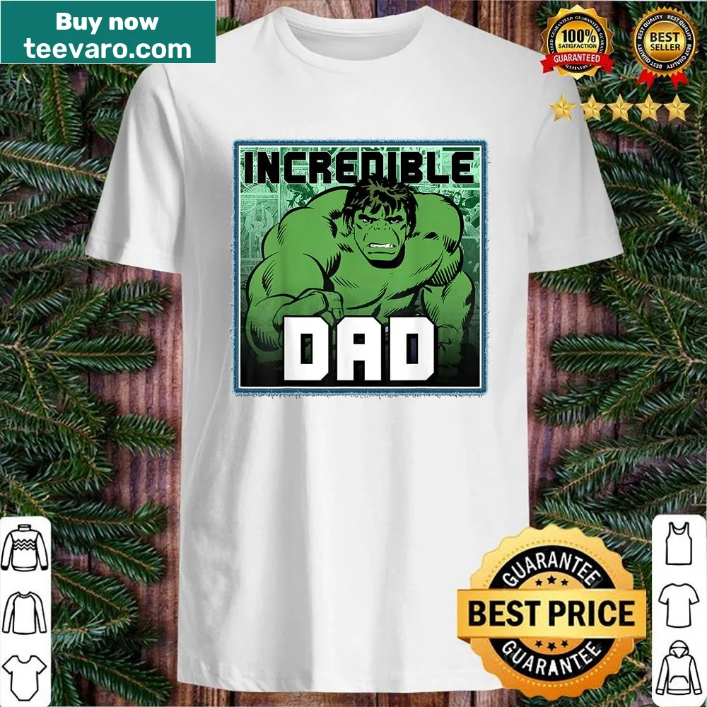 Typography shirt saying Incredible Dad