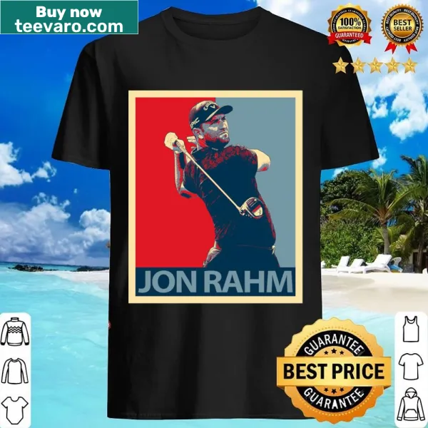 Golf-themed shirt honoring Jon Rahm with stylish graphic