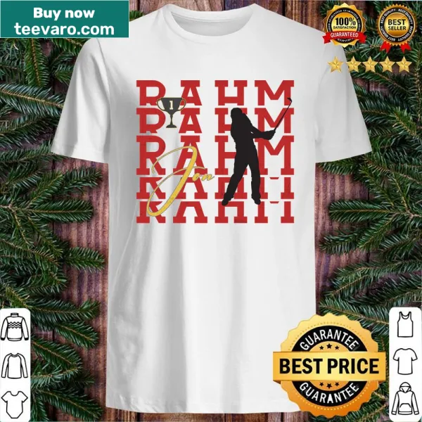Stylish shirt featuring Jon Rahm's name in bold font
