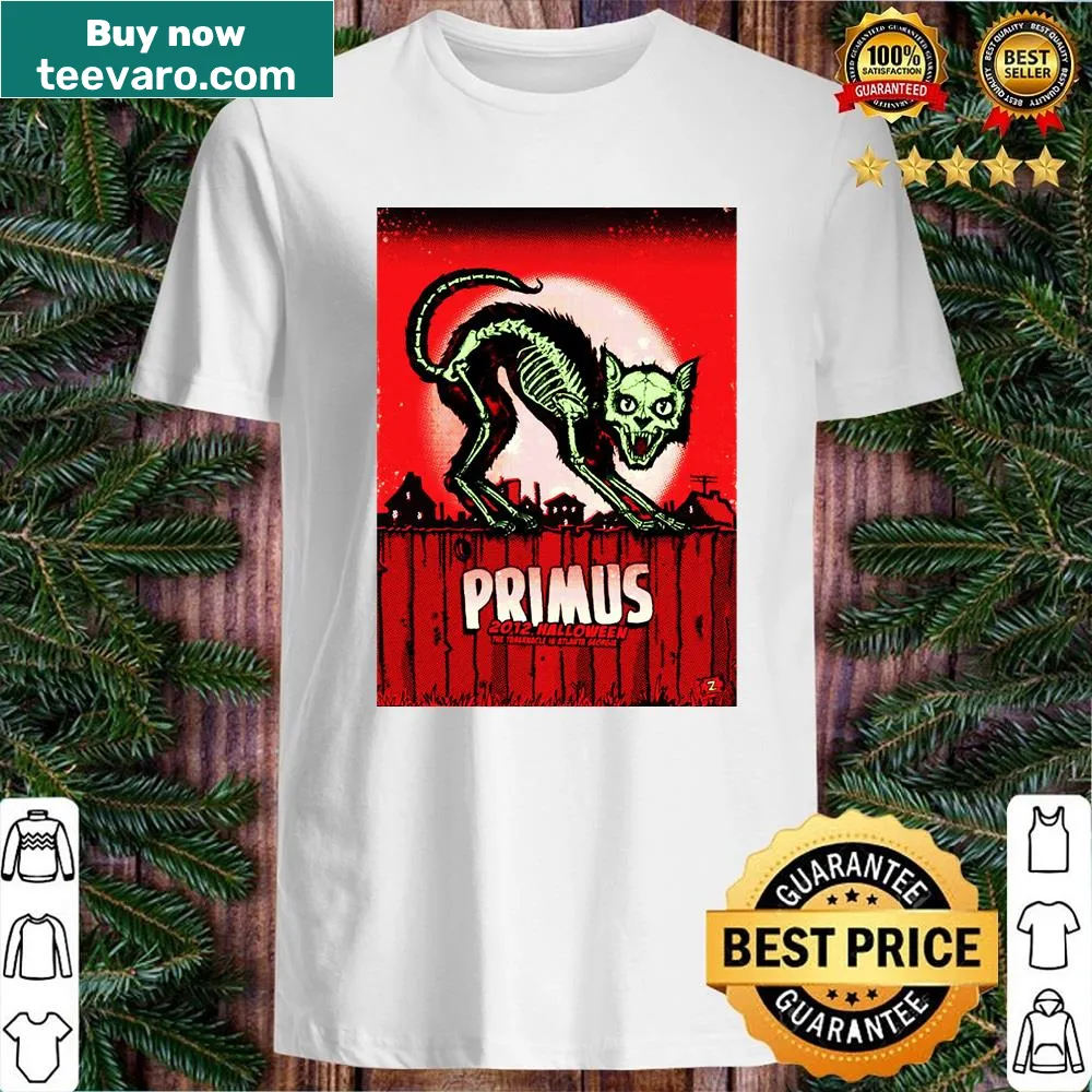 Minimalist shirt celebrating the band Primus