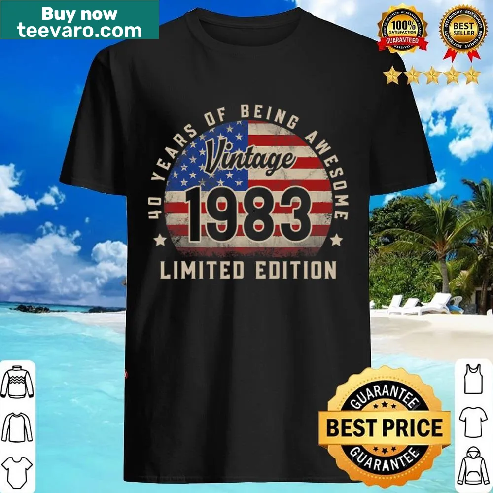 Vintage shirt celebrating 40 years since 1983