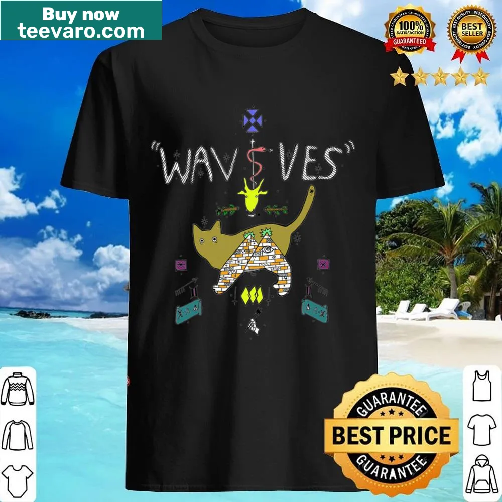 Wavves band name shirt with simple text design