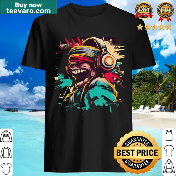 Shirt celebrating hip-hop culture and DJing