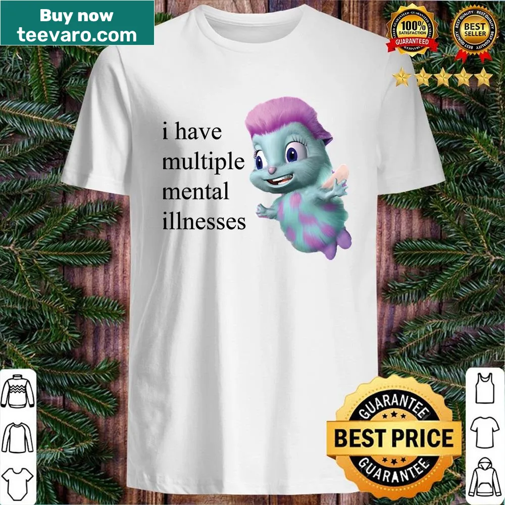 Typographic shirt promoting mental illness rights with a humorous twist
