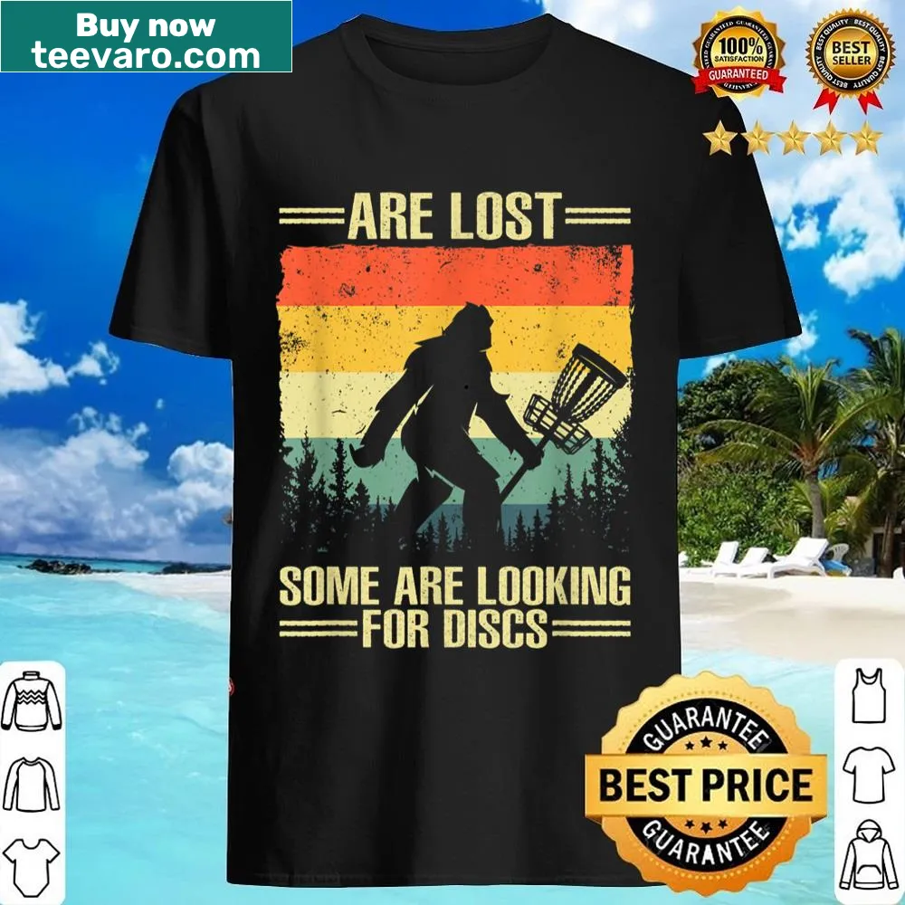 Playful disc golf-themed shirt featuring whimsical graphics