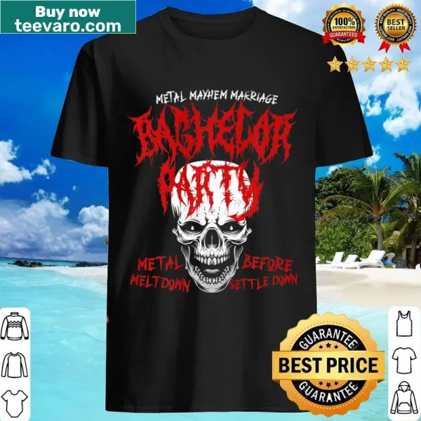 Edgy skull graphic shirt for heavy metal music lovers