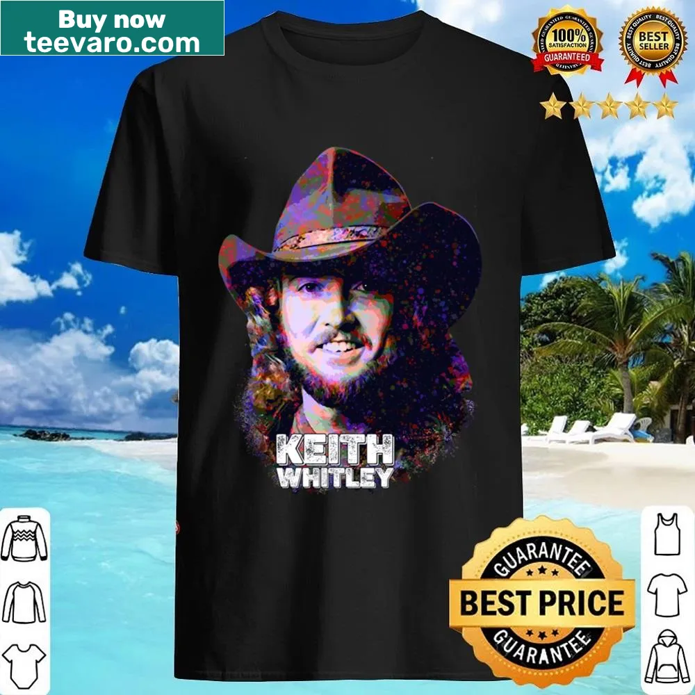 Tribute shirt featuring Keith Whitley's name and legacy in country music.