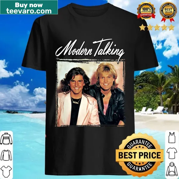 Retro typography Modern Talking t-shirt for music enthusiasts.