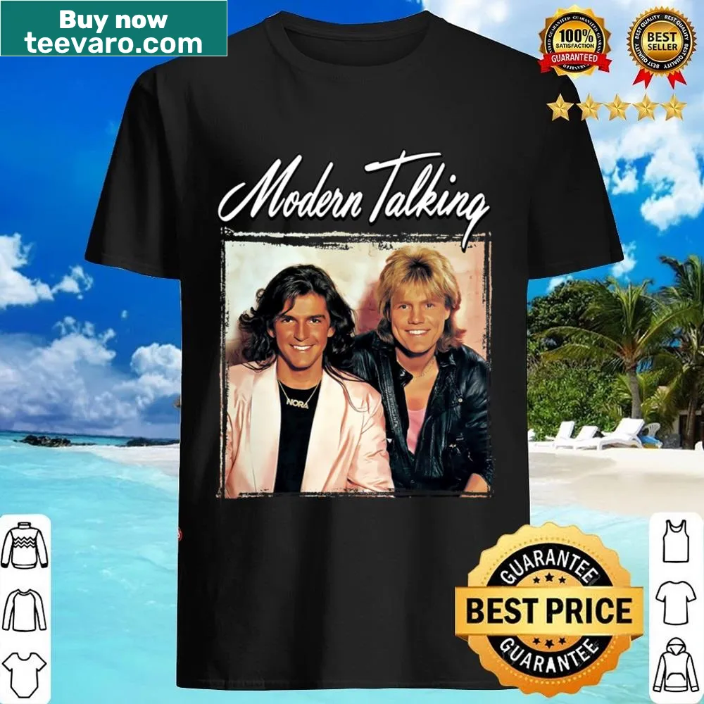 Retro typography Modern Talking t-shirt for music enthusiasts.