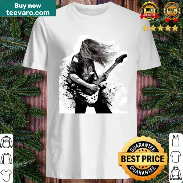 Artistic shirt featuring a rocker painting design