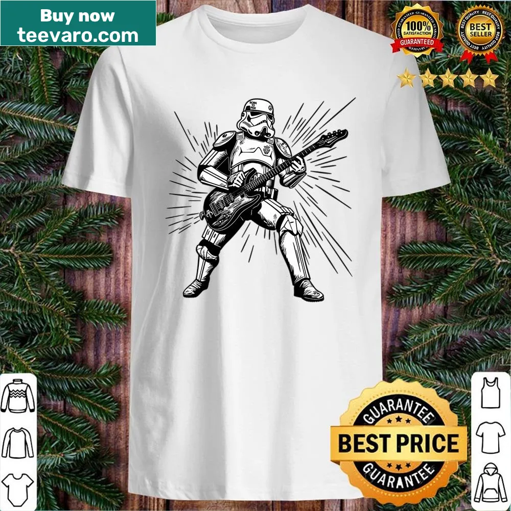 Rocker Trooper shirt featuring an edgy rock-themed graphic