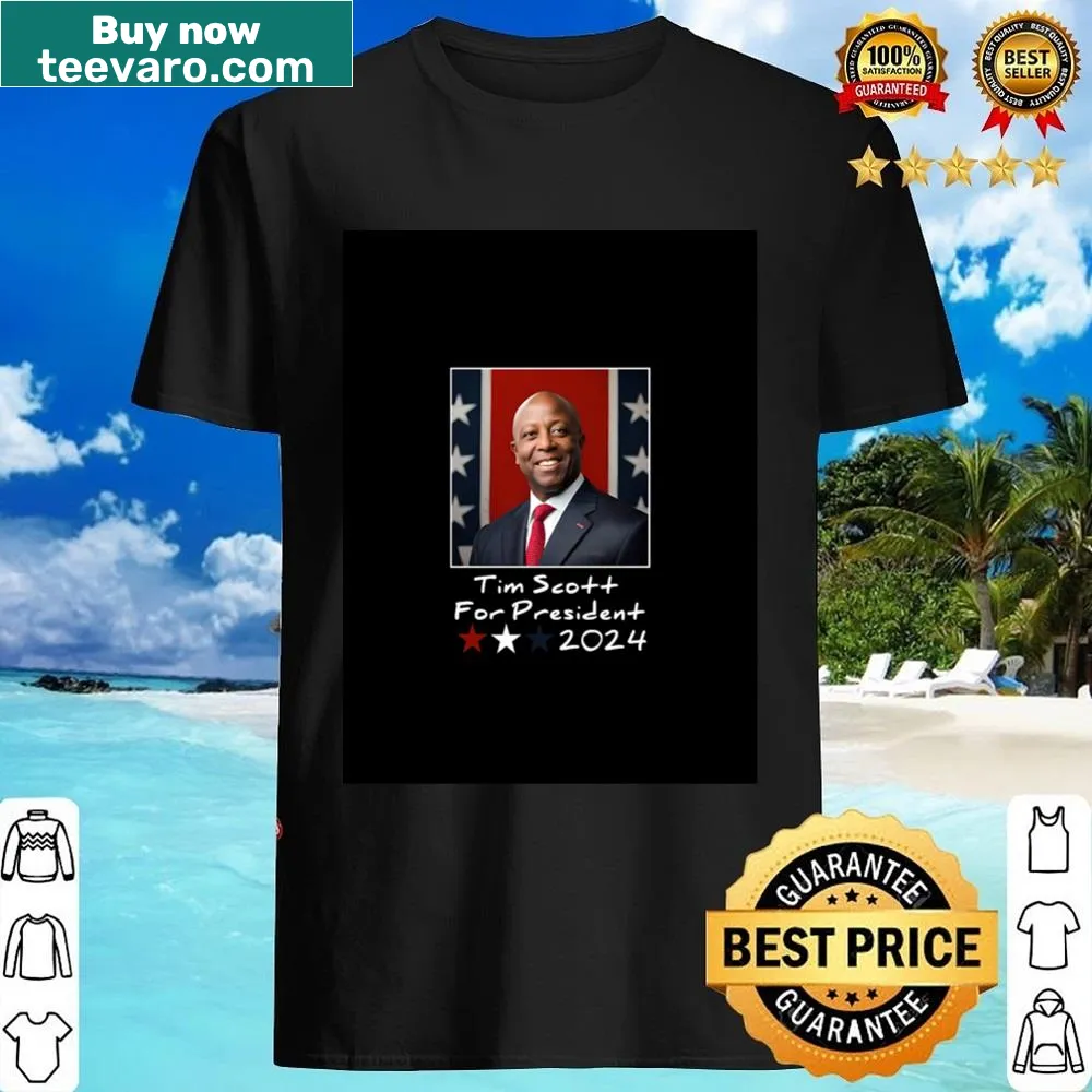 Graphic design featuring Tim Scott's name and campaign elements
