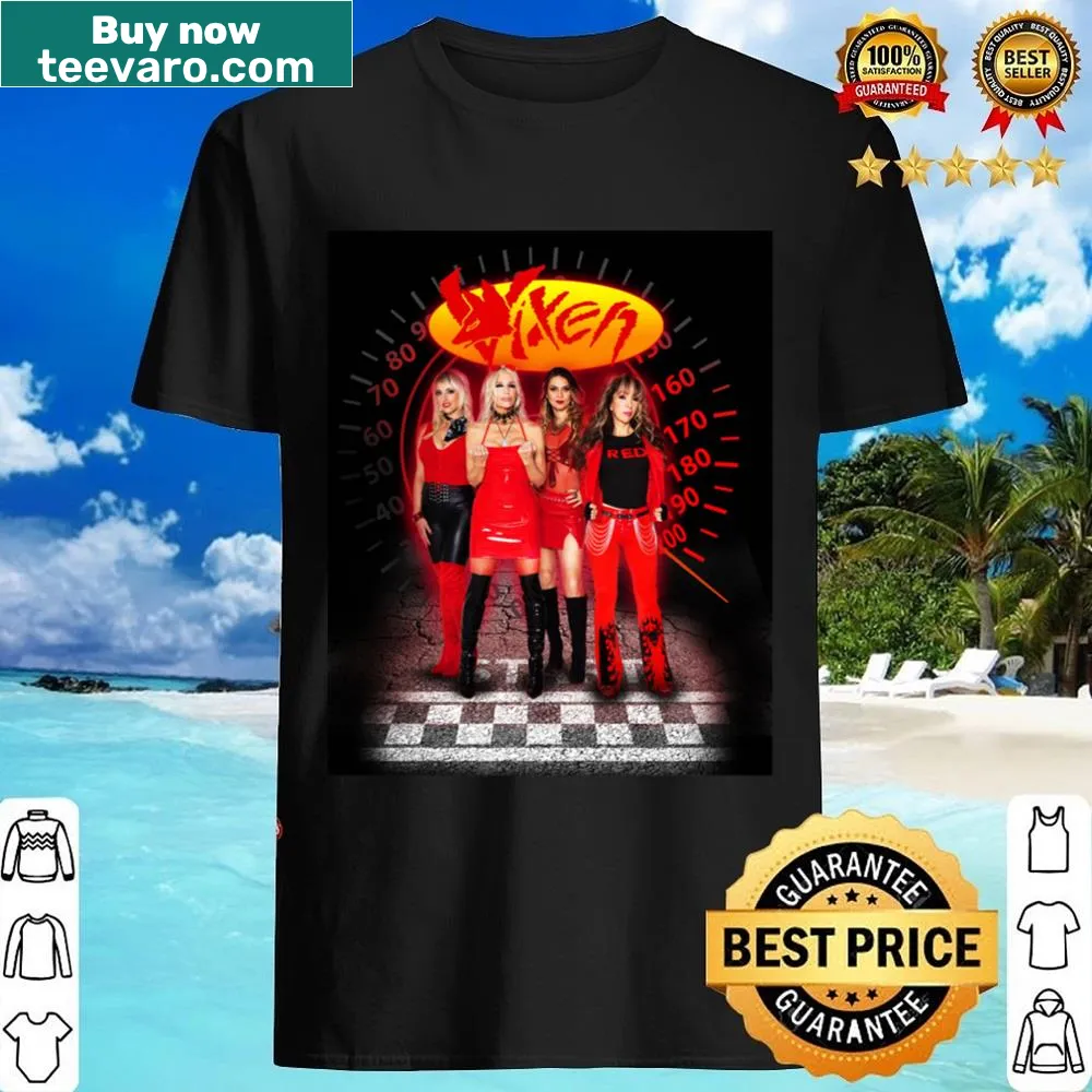 Vixen band logo graphic shirt, showcasing punk rock style