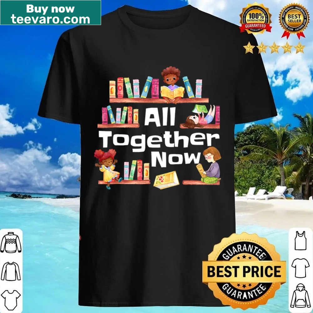 Librarian shirt promoting summer reading with text design