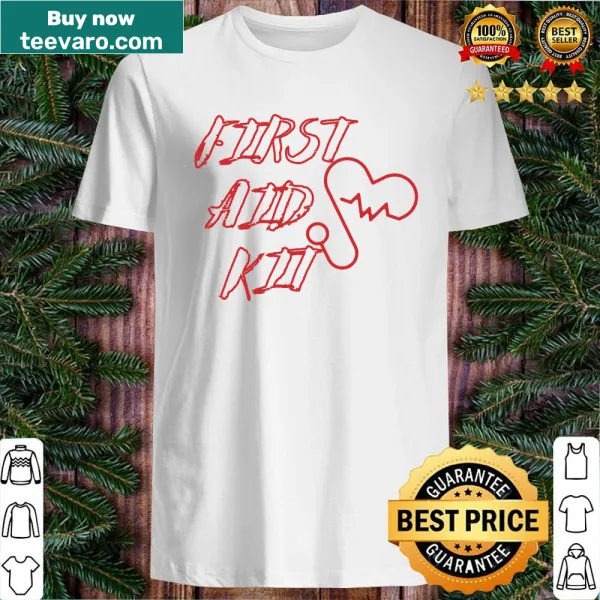 Vintage style First Aid Kit band t-shirt with artistic graphic