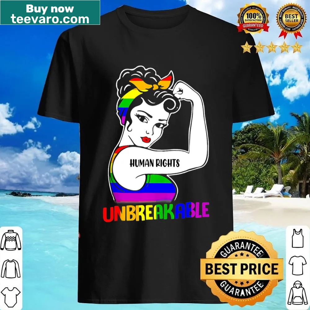 Empowering LGBTQ+ pride shirt for Human Rights Month